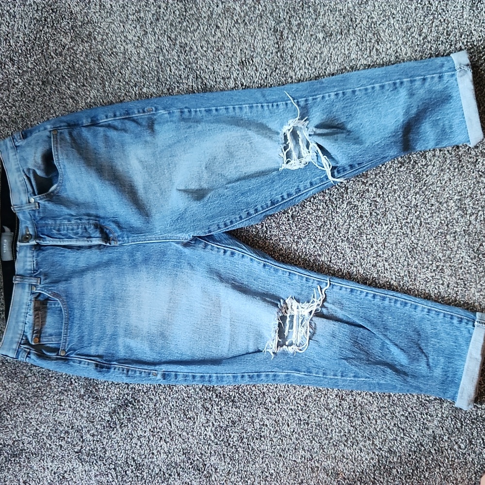 Torrid Plus Size Feel The Fit Stretchy High Rise Distressed Jeans
